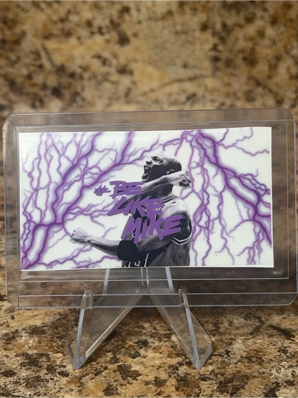 Gold Basketball Trading Card - Purple & Gold